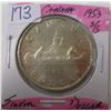 Image 1 : 1953 SHOULDER STRAP CANADA SILVER DOLLAR