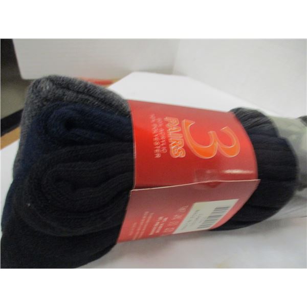 NEW:  MEN'S THERMAL SOCKS (SIZE 10 - 13) - 3 PAIR