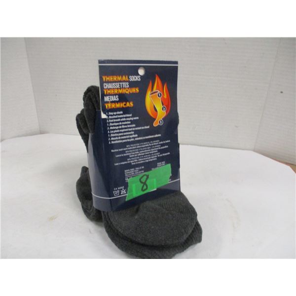 NEW:  THERMAL SOCKS (SIZE 10 - 13) - 2 PAIR