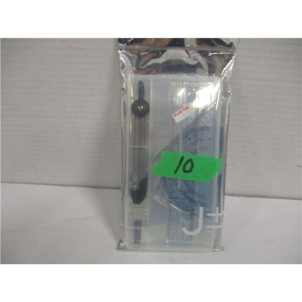 STORE CLOSE-OUT (AS IS):  7 PIECE MATH INSTRUMENT SET