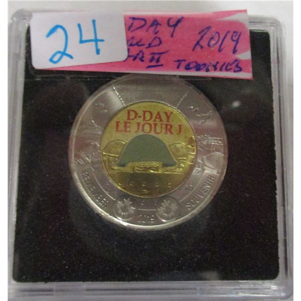 2019 D-DAY WORLD WAR II CANADA TOONIE