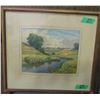 Image 1 : FRAMED SCENIC PICTURE OF RIVER (APPROX. 17" X 19")