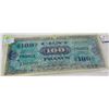 Image 1 : 1944 FRANCE 100 CENT FRANCS BANK NOTE
