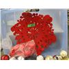 Image 2 : ESTATE:  PLASTIC TOTE C/W CHRISTMAS BALLS