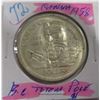 Image 1 : 1958 BC TOTEM POLE CANADA SILVER DOLLAR