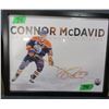 Image 1 : COLLECTABLE:  FRAMED CONNOR MCDAVID SIGNED PICTURE (APPROX. 15" X 12")
