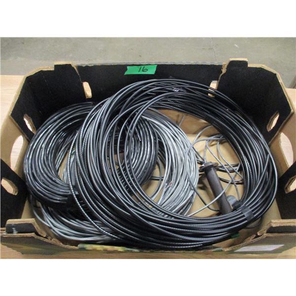 BOX C/W PHONE & COMPUTER WIRE PARTS