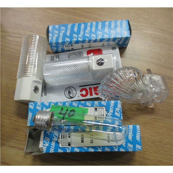 FLAT C/W LIGHT BULBS & NITE LITES