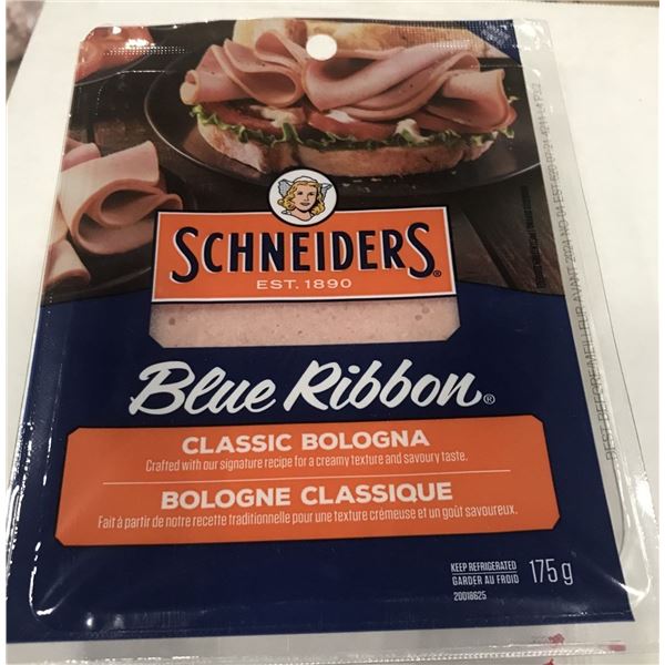 FROZEN:  SCHNEIDERS BLUE RIBBON CLASSIC SLICED BOLOGNA (175G) - PACKAGE