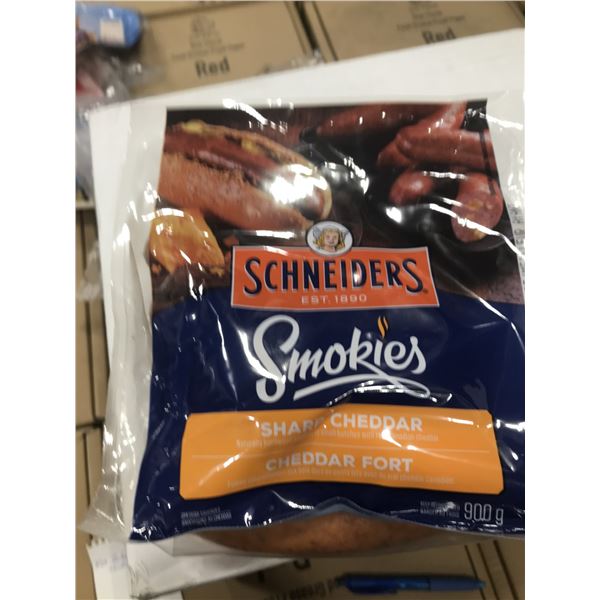 FROZEN:  SCHNEIDERS SHARP CHEDDAR SMOKIES (900G) - PACKAGE