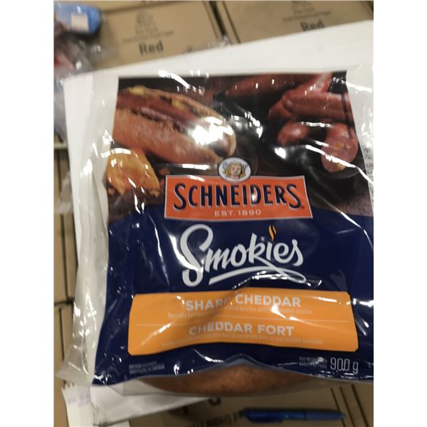 FROZEN:  SCHNEIDERS SHARP CHEDDAR SMOKIES (900G) - PACKAGE