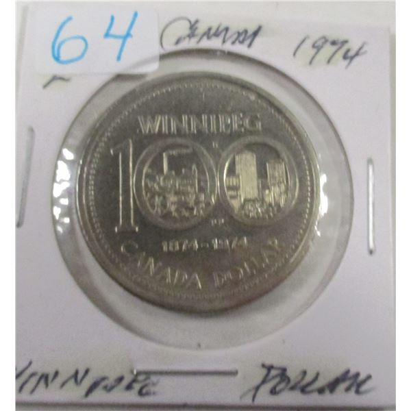 1974 WINNIPEG CANADA DOLLAR