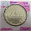 Image 1 : 1952 (3 WATERLINE) CANADA SILVER DOLLAR