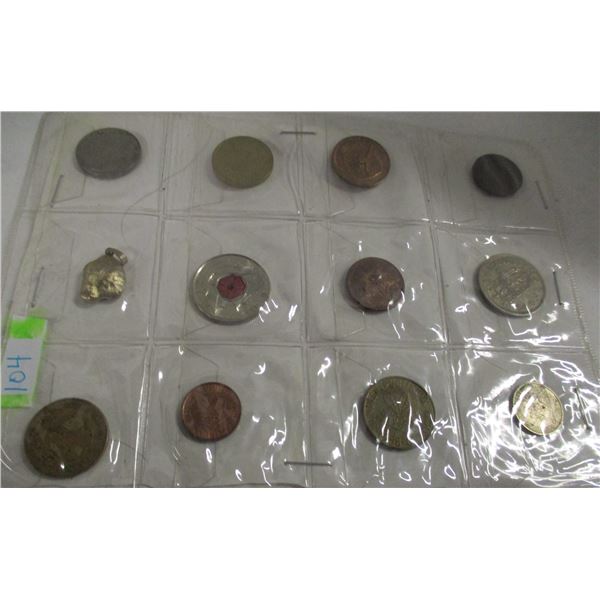 STOCK SHEET OF CANADA & WORLD COLLECTABLE COINS