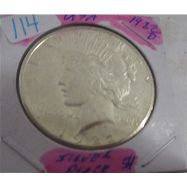 1922 USA SILVER PEACE DOLLAR