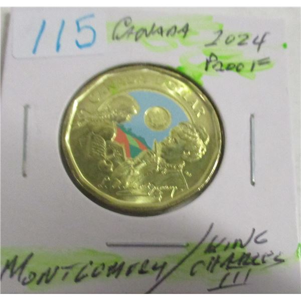 2024 PROOF MONTGOMORY KING CHARLES III CANADA DOLLAR