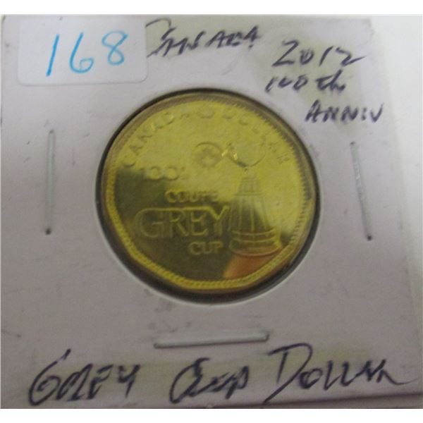 2012 CANADA 100TH ANNIVERSARY GREY CUP DOLLAR