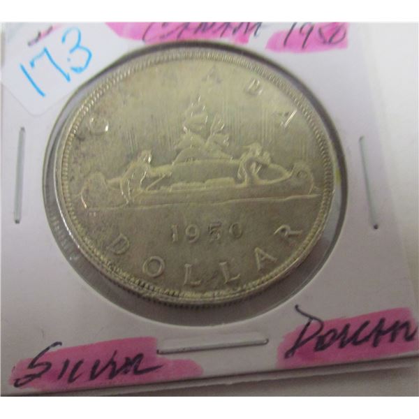 1950 CANADA KING GEORGE VI SILVER DOLLAR
