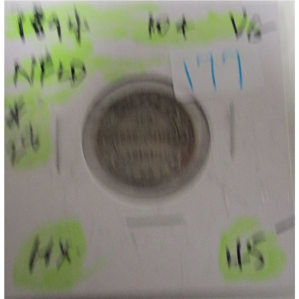 1894 VICTORIAN NEWFOUNDLAND DIME