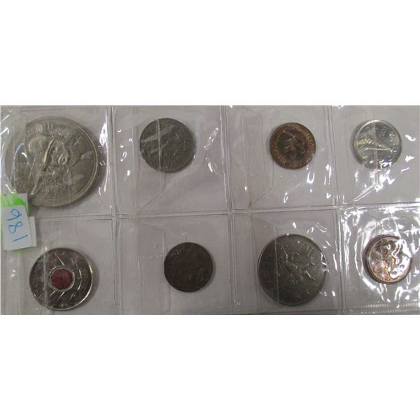 STOCK SHEET OF CANADA & WORLD COLLECTABLE COINS