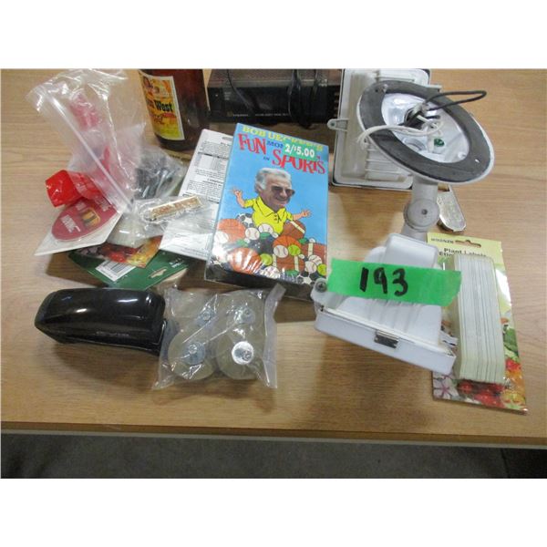 FLAT C/W SECURITY LITE, RADIO, MISC