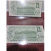 Image 2 : 1973 CANADA $1 BILLS (SEQUENTIAL SERIAL NUMBERS)