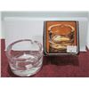Image 1 : ESTATE:  ROYAL CRYSTAL ROCK ASHTRAY (2" H X 3" D) IN ORIGINAL BOX