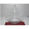Image 1 : ESTATE:  LARGE GLASS VASE/CANNISTER (12" D X 13" H)