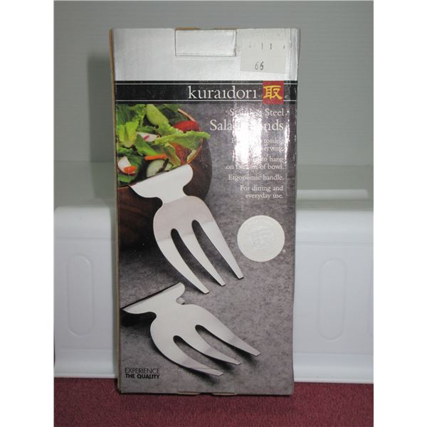 NEW:  KURAIDORI STAINLESS STEEL SALAD HANDS