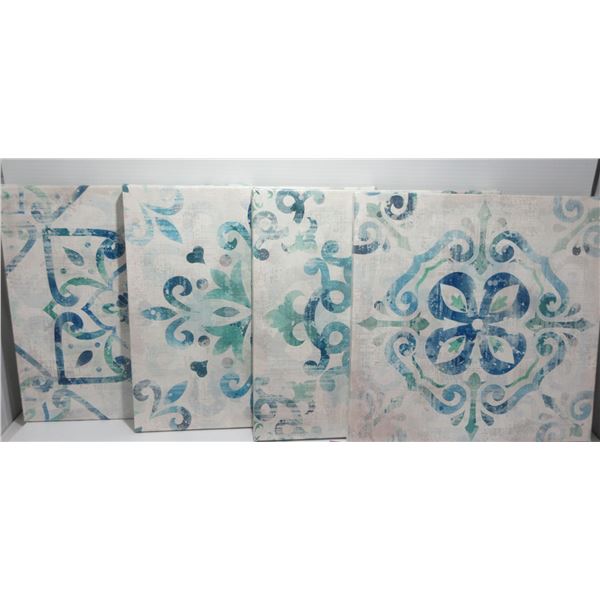 4 PIECE CANVAS PICTURE SET