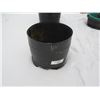 Image 1 : ESTATE:  PLASTIC HALF BARREL (APPROX. 23" H X 20" D) (BLACK)