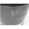 Image 2 : ESTATE:  PLASTIC HALF BARREL (APPROX. 23" H X 20" D) (BLACK)