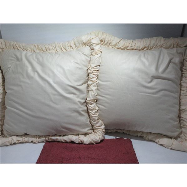 ESTATE:  2 OFF-WHITE COLORED CUSHIONS