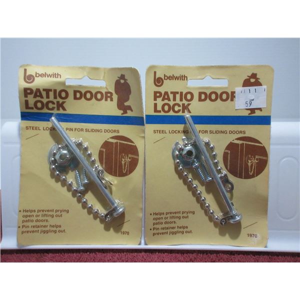 ESTATE/NEW:  2 PATIO DOOR LOCKS
