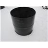 Image 1 : ESTATE:  PLASTIC HALF BARREL (APPROX. 23" H X 20" D) (BLACK)