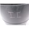 Image 2 : ESTATE:  PLASTIC HALF BARREL (APPROX. 23" H X 20" D) (BLACK)