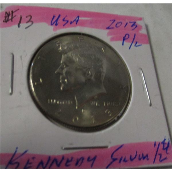 EDMONTON:  2013 P/L USA KENNEDY HALF DOLLAR