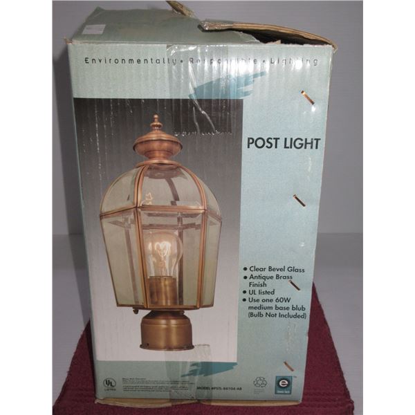 ESTATE:  POST LIGHT C/W IN ORIGINAL BOX