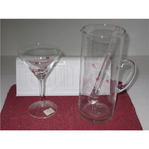 ESTATE: "XO" MOTIF MARTINI SET