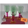 Image 2 : ESTATE:  4 PLASTIC WINE GLASSES