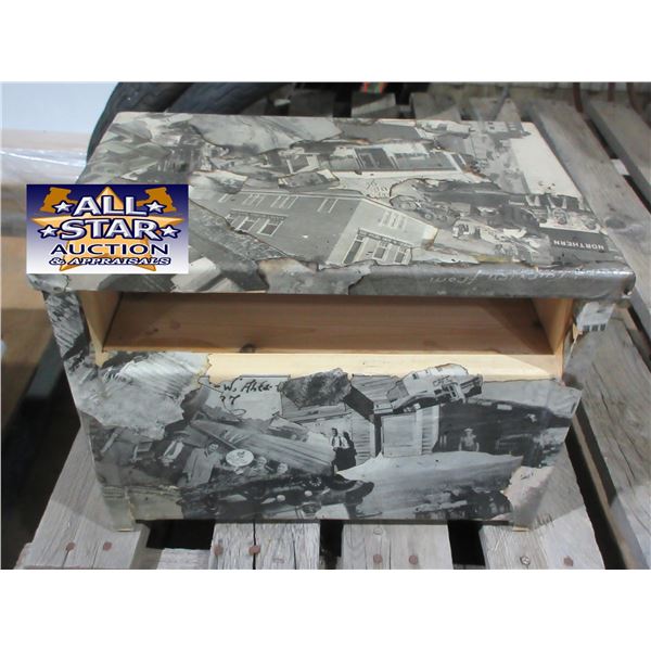 ESTATE:  WOOD FOOT STOOL