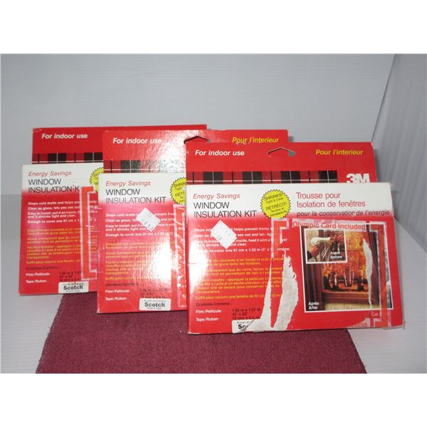 ESTATE:  3 WINDOW INSULATION KITS