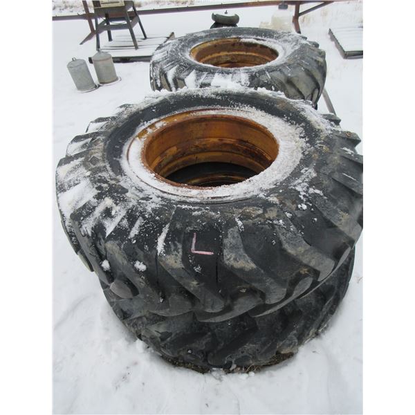 4 GRADER TIRES & RIMS (14.00 X 24TG)