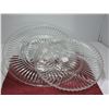 Image 1 : ESTATE:  2 GLASS SERVING PLATES