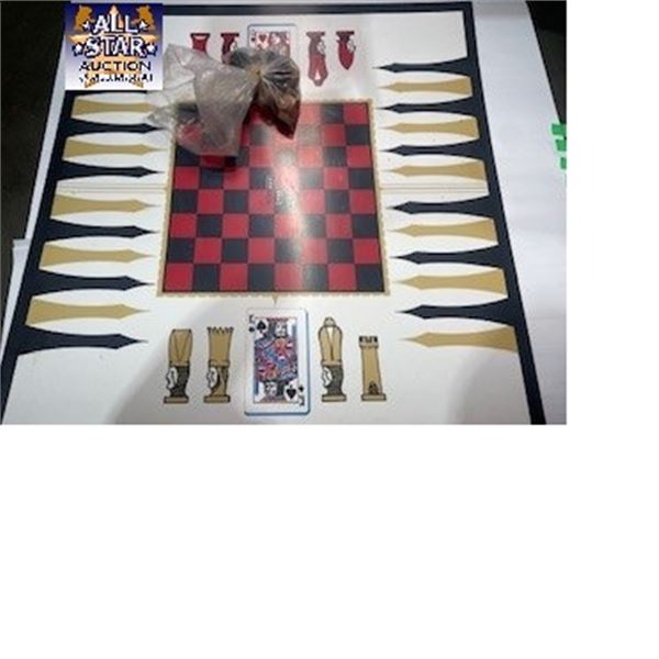 30" SQUARE GAME BOARD & ACCESSORIES