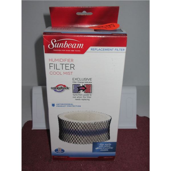 NEW:  SUNBEAM HUMIDIFIER FILTER