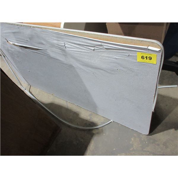 FOLDING TABLE (APPROX 5') (NEEDS REPAIR)