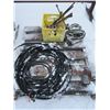 Image 1 : ESTATE:  PALLET C/W CABLE, 4 WAY WRENCHES, TOOLS, RATCHET STRAPS, ETC