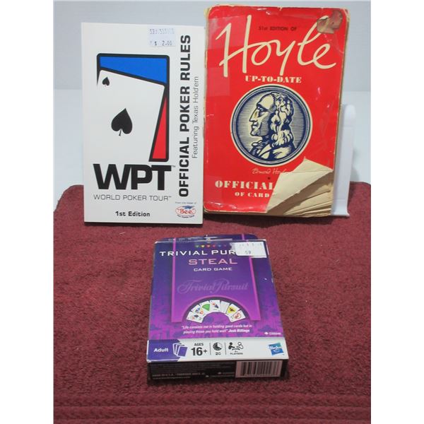ESTATE:  WP TRULES, HOYLE CARD GAME RULES & TRIVIAL PURSUIT GAME