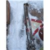 Image 1 : ESTATE:  SLOW MOVING SIGN & 2 WOOD AXLES
